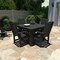 Highwood Usa Lehigh 5pc Square Outdoor Patio Furniture Dining Set AD-DNL44-BKE - alternate 2